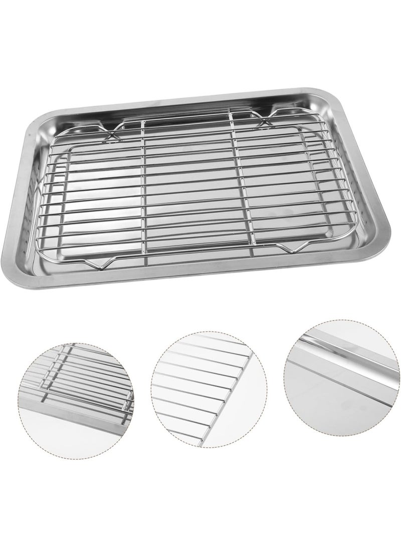 بتيمفم الصاني الخبز من الفولاذ المقاوم للصدأ ومجموعة الرف - Image 2